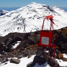 Summit of Volcan Chillan Nuevo, 3186 meters sea level